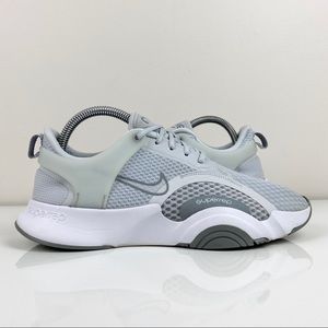 Nike Men’s SuperRep Go 2 Pure Platinum Gray Athletic Running Shoes Size 8.0